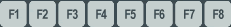 F1　F2　F3　F4　F5　F6　F7　F8