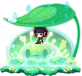 雨の日の石の精霊椅子