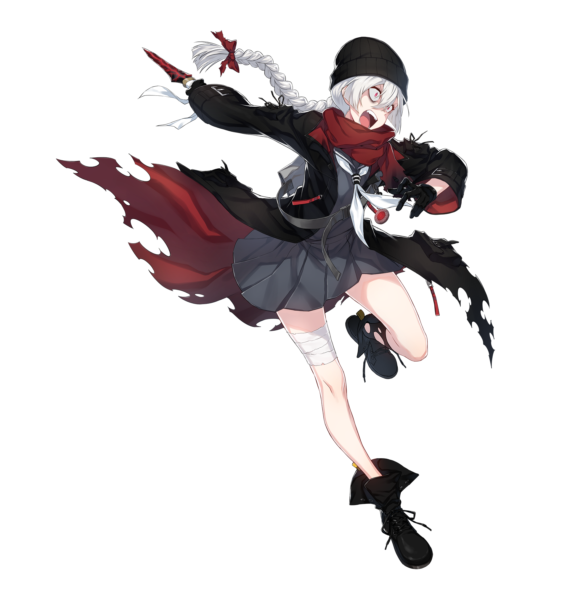Orca Counterside Counterside Highres Official Art Bandaged Leg 